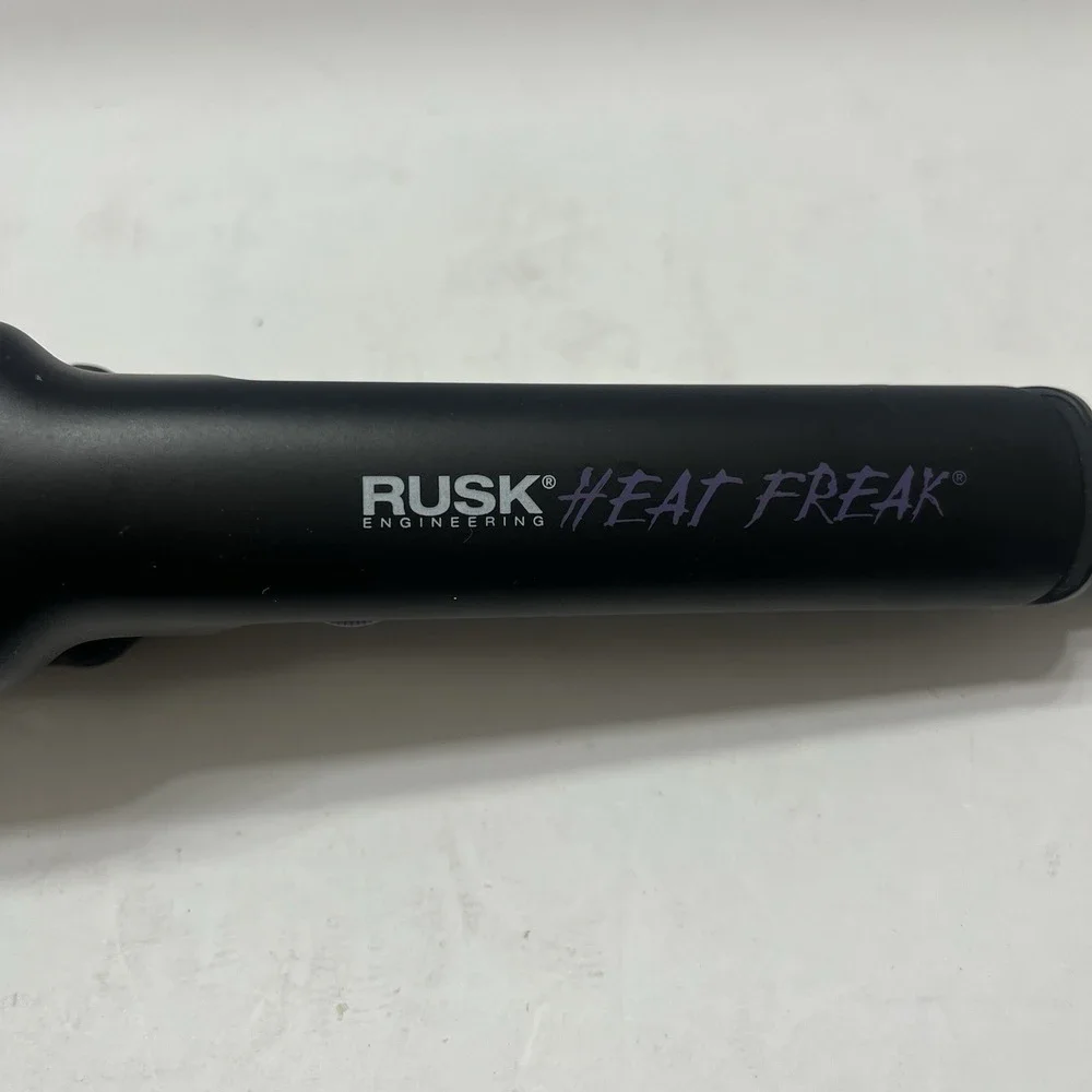 Rusk Engineering Heat Freak Ceramic Tourmaline Flat Iron Hair Straightener Black